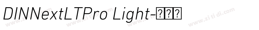 DINNextLTPro Light字体转换